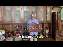 Load and play video in Gallery viewer, Cenzo Leather Briefcase