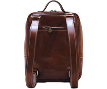 Load image into Gallery viewer, Cenzo Italian Leather Backpack Laptop Bag Knapsack 3