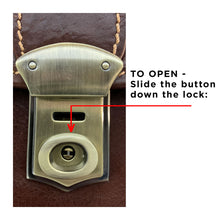 Load image into Gallery viewer, Cenzo Italian Leather Briefcase Messenger Bag