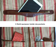 Load image into Gallery viewer, Cenzo Italian Leather Convertible Garment Duffle Bag 5