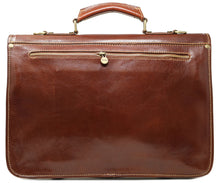 Load image into Gallery viewer, Cenzo Italian Leather Messenger Bag Briefcase Large 6