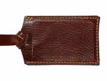 Load image into Gallery viewer, Cenzo Leather Luggage Tag brown
