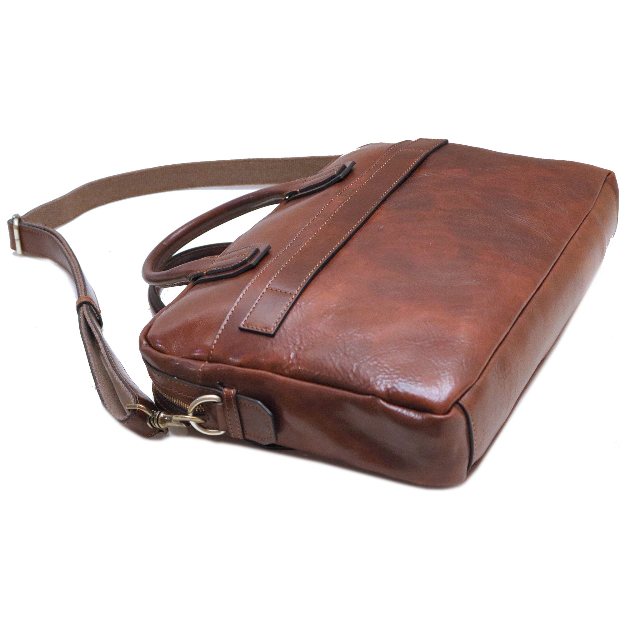Personalized Monogram Canvas Messenger Bag Satchel Briefcase Laptop Bag