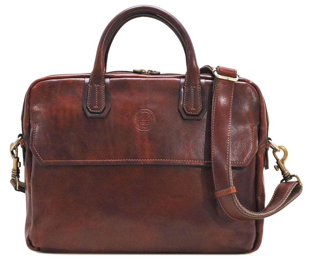 Cenzo Italian Leather Messenger Bag Briefcase Laptop Bag 