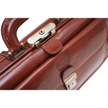 Load image into Gallery viewer, Cenzo Italian Leather Doctor Bag Briefcase Satchel 5
