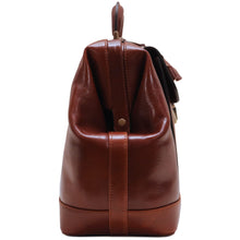 Load image into Gallery viewer, Monogram your Cenzo Doctor Style Briefcase in Vecchio Brown 3

