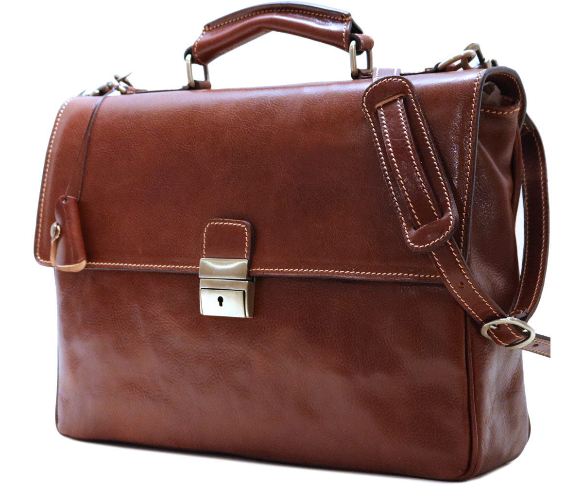 Cenzo Italian Leather Messenger Bag Briefcase Large – Cenzo Bags
