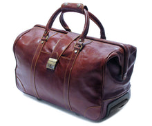 Load image into Gallery viewer, Cenzo Italian Leather Trolley Bag Wheeled Luggage 2
