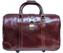Load image into Gallery viewer, Cenzo Italian Leather Trolley Bag Wheeled Luggage 5
