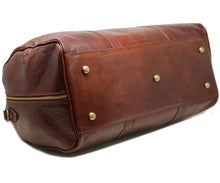 Load image into Gallery viewer, Cenzo Italian Leather Duffle Travel Bag monogram 4
