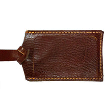 Load image into Gallery viewer, Cenzo Leather Luggage Tag brown
